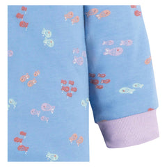 Mameluco Gerber Azul Bebé Peces Body Agldón Ropa Dormir