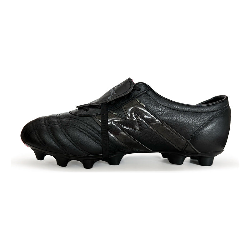 Tachones De Fútbol Manríquez Piel Suela Tpu Negro