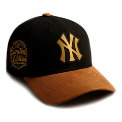 Gorra De Gamuza New York Para Hombre Ajustable Visera Curva