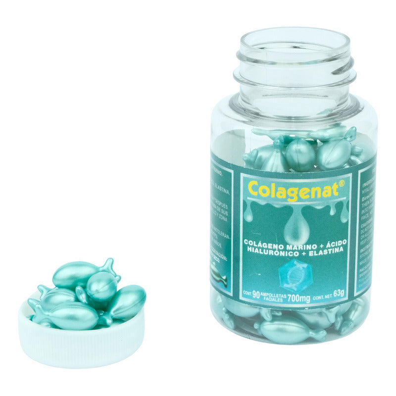 Colageno Hialuronico Elastina Colagenat 90 Ampolletas Todo Tipo De Piel Día/noche