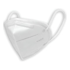 Cubrebocas Kn95 1pz Certificado 5 Capas Protección Ligero Blanco Liso