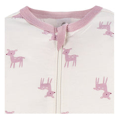 Mameluco Gerber Blanco Venadito Bebé Body Algodón Dormir