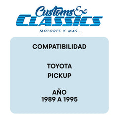 Par De Cuartos Delanteros Compatible Toyota Pickup 89 A 95