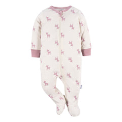 Mameluco Gerber Blanco Venadito Bebé Body Algodón Dormir