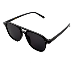Lentes De Sol Baroc Super Star Black Uv400 Aviador Unisex Color Negro Lente Negro Armazón Negro Diseño Océano