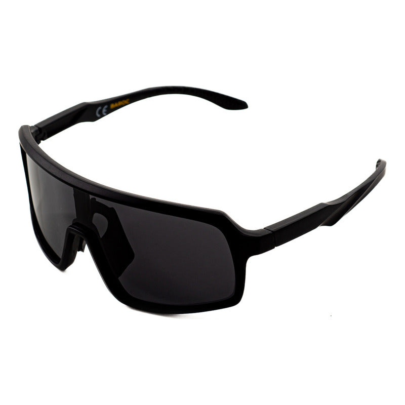 Lentes De Sol Baroc Rocky Uv400 Deportivo Doubleblack Unisex Océano Negro