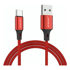 Cable De Datos Jie Smart 3a 1.8m Qc 3.0 Blanco Negro Rojo