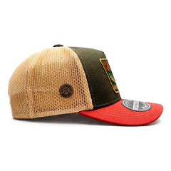 Gorra Trucker Western Lux Knite American Ajustable Snapback Verde Un