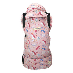 Portabebé Ergonómico La Rebozería Gabardina Rosa 35kg Ajustable