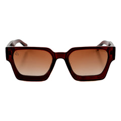 Lentes De Sol Baroc Square Tea Tinto Uv400 Moda Unisex Color Marrón Océano Marrón Claro Bordó