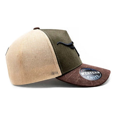 Gorra Trucker Livestock Green Range Toro Longhorn Ajustable Verde Un