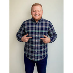 Camisa cuadros Big Kong tallas grandes hombre manga larga XL-XL