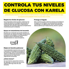 Karela Orgánica Estandarizada 120 Cáps 450 Mg Boticaté Sabor Sin Sabor