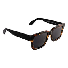 Lentes De Sol Emmet Cuadrados Unisex Animal Print Uv400 Cuadrado Negro Café