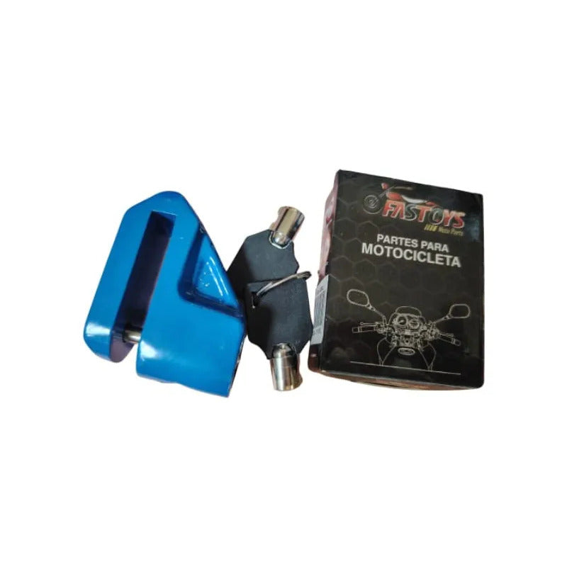 Candado Antirrobo De Seguridad Para Moto Bicicleta Scooter Azul
