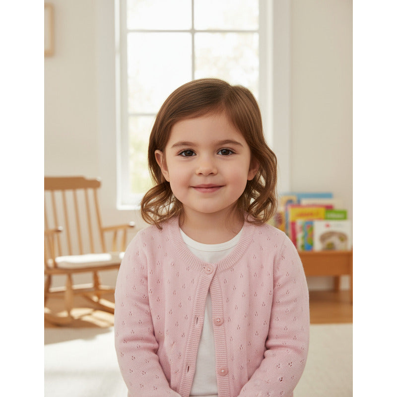 Sueter Rosa Para Niña Gerber Algodón Suave Y Cómodo