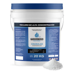 Cloro Para Alberca Granular 20 Kg Proquison 90% Desinfección