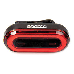 Luz Trasera Recargable Para Bicicleta 50 Lúmenes Sparco Color Negro