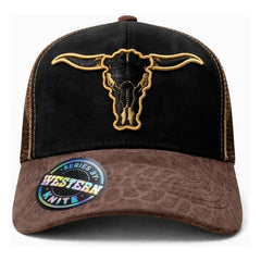 Gorra Trucker Livestock Black Dominion Cráneo Toro Jaripeo Negro Un