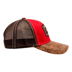 Gorra Trucker Vaquera Gallo Knite Hombre Herraje Color Rojo Talla Un Liso