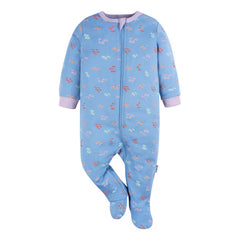 Mameluco Gerber Azul Bebé Peces Body Agldón Ropa Dormir