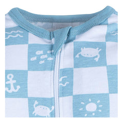 Mameluco Gerber Azul Playa Bebé Body Algodón Ropa Dormir