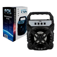 Bocina Bluetooth Portatil Fol 3 Pulgadas Fm Usb Negro