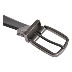 Cinturón Reversible De Piel Genuina Negro Cafe 34 Mm Hickok