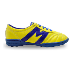 Tenis Fútbol Rápido Infantil Manriquez Turf Amarillo Azul