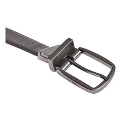 Cinturón Reversible De Piel Genuina Negro Cafe 34 Mm Hickok