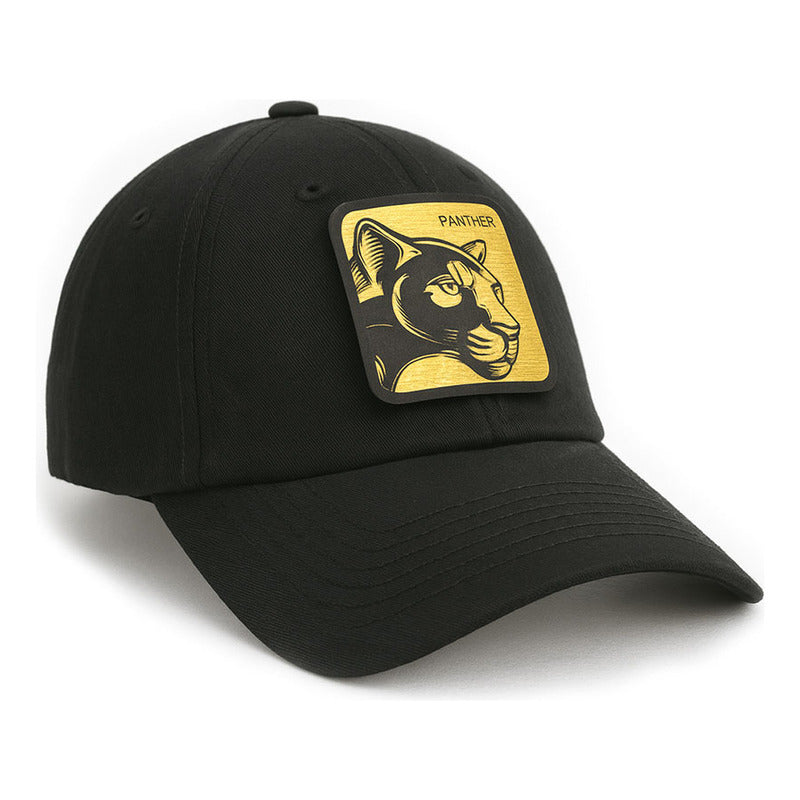Gorra Knite Gold Panther Gabardina Ajustable Hombre Negro Único