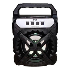 Bocina Bluetooth Portatil Fol 3 Pulgadas Fm Usb Negro