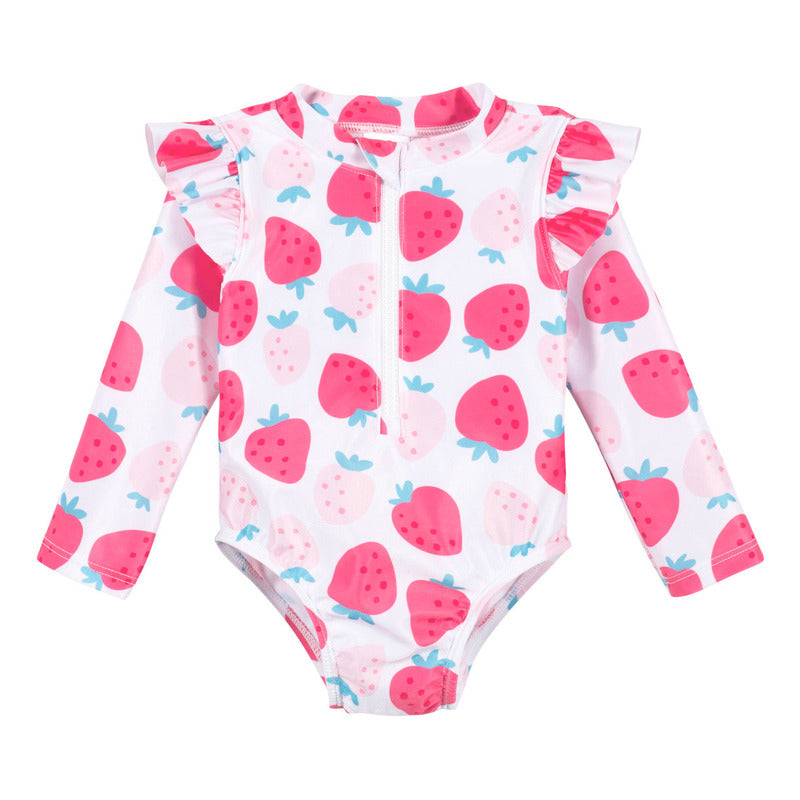 Traje De Baño Gerber Upf 50+ Protección Solar 1 Pieza Niña