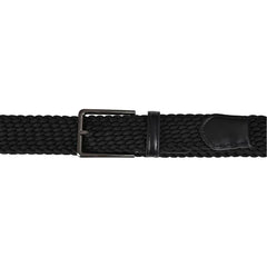 Cinturon Hickok Trenzado Stretch Nero Flexible Hombre 37mm Negro 34-36