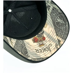 Vago Style All In Gorra Artesanal Negra Visera Curva Joker Único