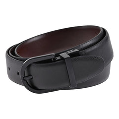 Cinturón Hickok Reversible Piel Genuina Nero Café 34mm