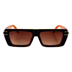 Lentes De Sol Baroc Small Frame Brown UV400 Rectangulares
