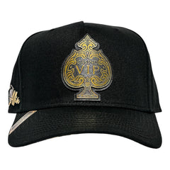 Vago Style All In Gorra Artesanal Negra Visera Curva Color Joker Talla Único