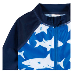 Traje De Baño Gerber 1 Pieza Azul Titburon Upf 50+ Niño