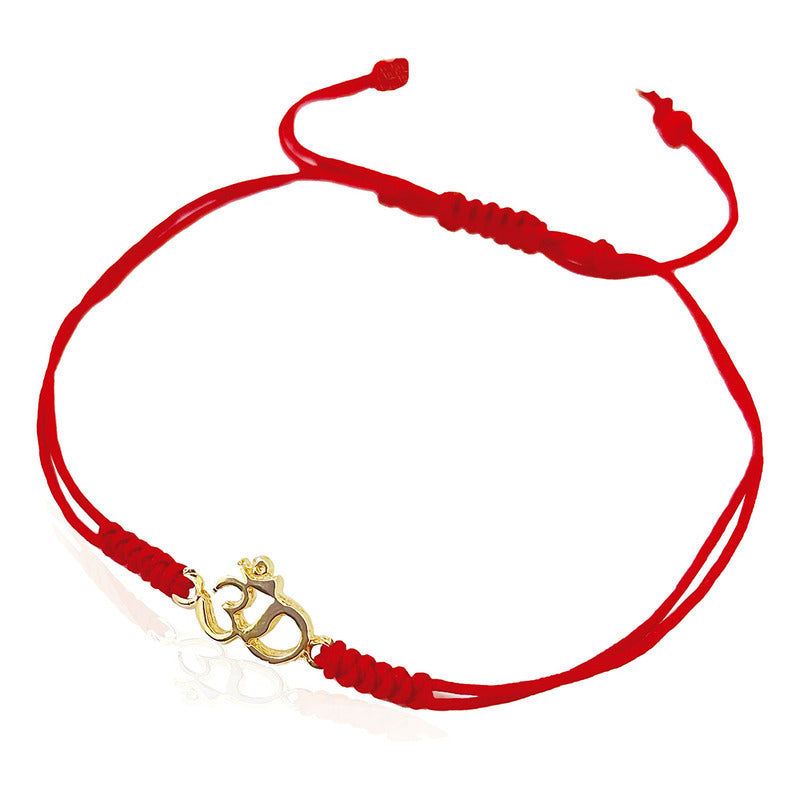 Pulsera roja VANGANIA Om oro regalo joyería unisex-Unitalla