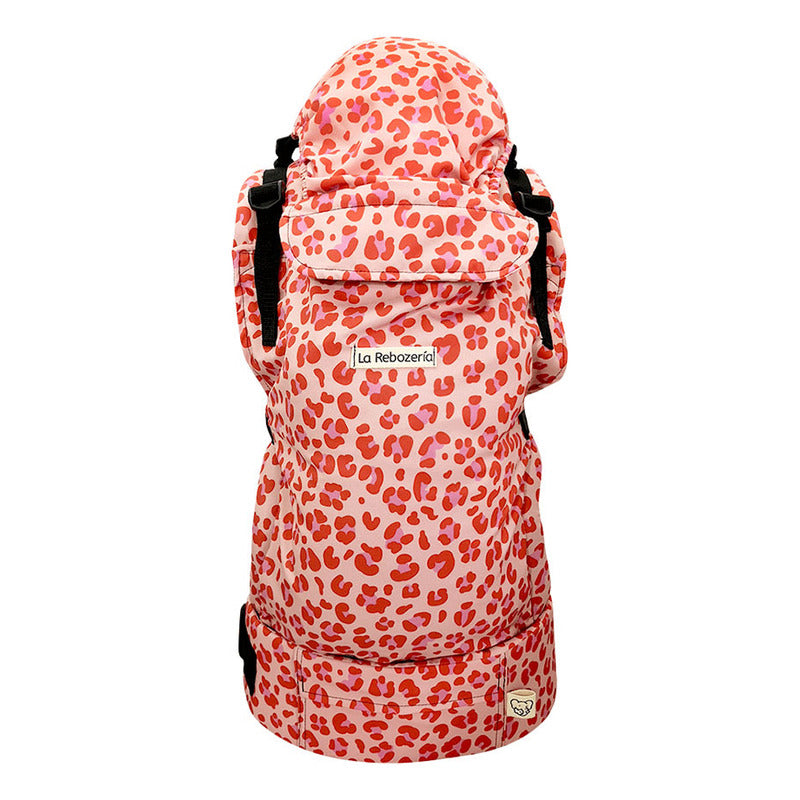Portabebé Ergonómico La Rebozería Nukú Dryfit Leopardo Rosa