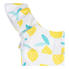 Traje De Baño Gerber Blanco Upf 50+ Cómodo 1 Pieza Niña