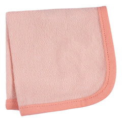 Set 4 Toallas Bebé Gerber Capucha Y Paños 80% Algodón Rosa