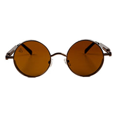 Lentes De Sol Baroc Vintage Star Brown Uv400 Redondos Moda Océano Marrón Marrón Claro