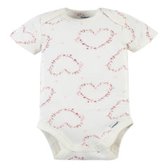 Pañalero Gerber Modern Blanco Body Bebé Algodón Cómodo