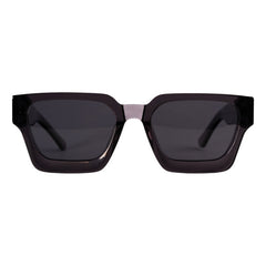 Lentes De Sol Cuadrados Emmet Cristalinos Unisex Uv400 Cuadrado Gris Negro