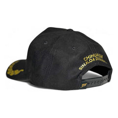 Gorra Vago Style Triángulo Dorado Snapback De Gamuza Negro Único Liso