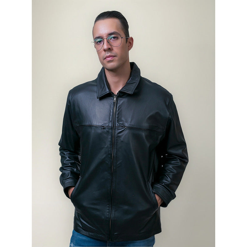 Chamarra piel borrego clásica para hombre original Castelli-XL