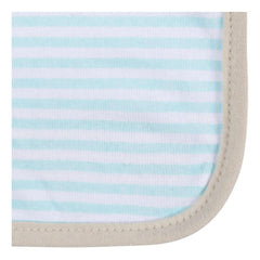 Paño Baño Bebé Gerber Gatito Azul 12×12 Cm Algodón Suave Azul