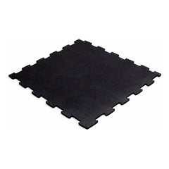Piso Hule Antiderrapante Gym Alto Impacto Modular Set 12pz Negro